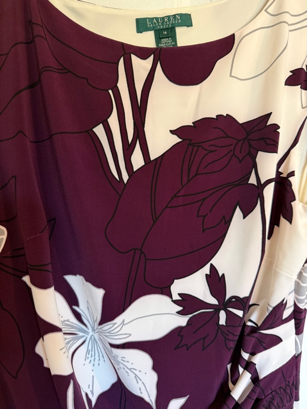 Lauren Ralph Lauren Floral Print Dress - 14 - Picture 7 of 7